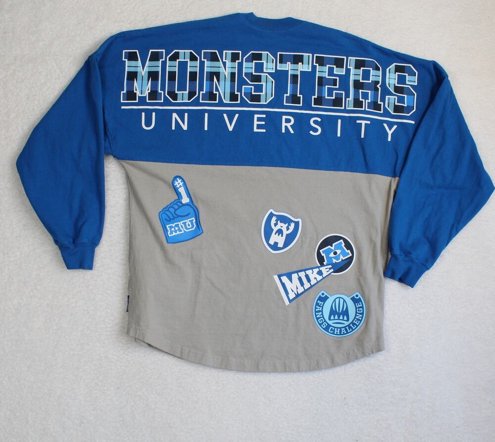 Disney Monsters Inc Spirit Jersey Unisex Medium Blue Gray California Adventure